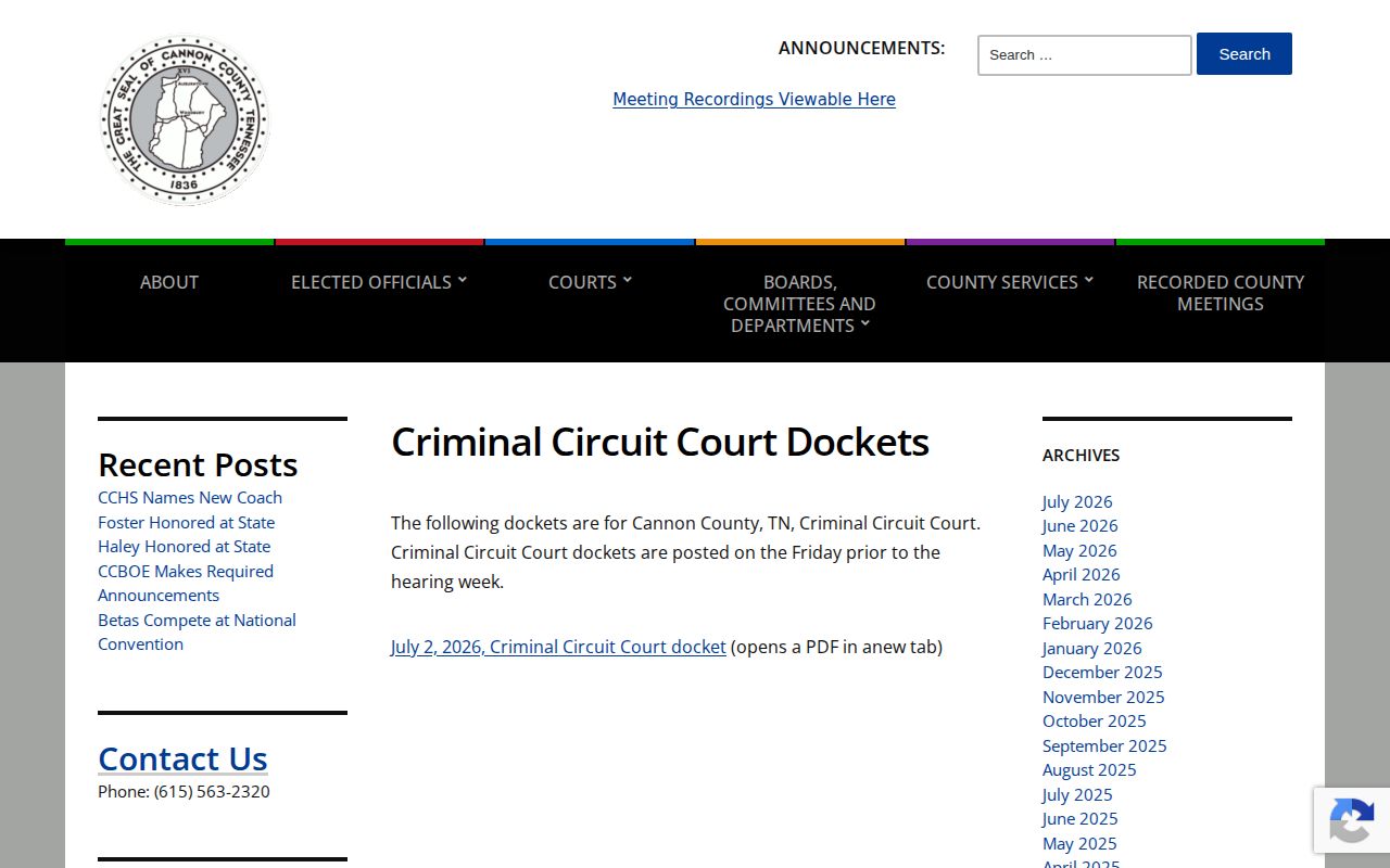 Cannon County court docket used to check a 72-hour release period